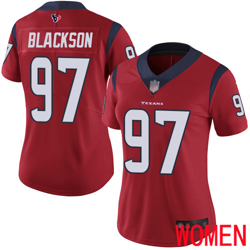 Houston Texans Limited Red Women Angelo Blackson Alternate Jersey NFL Football #97 Vapor Untouchable->women nfl jersey->Women Jersey